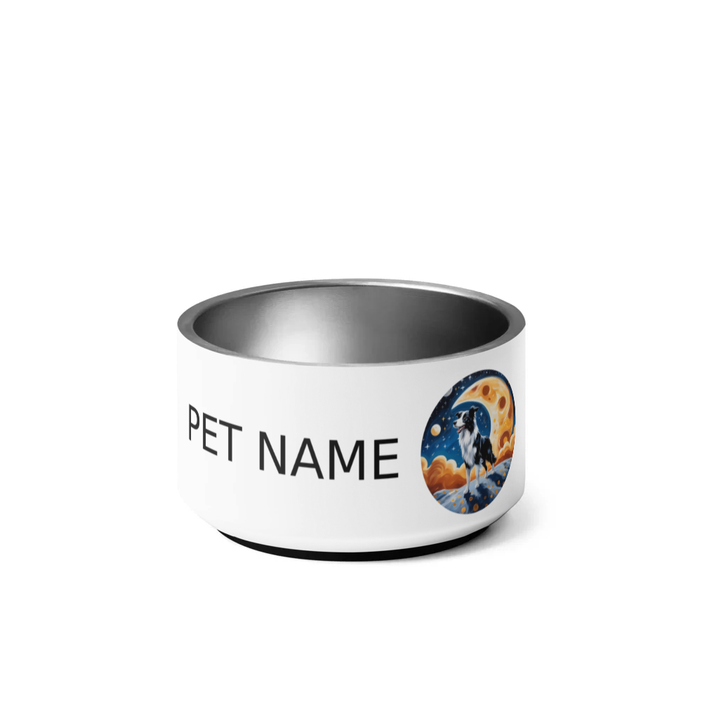 PugMug Custom Border Collie Pet Bowl
