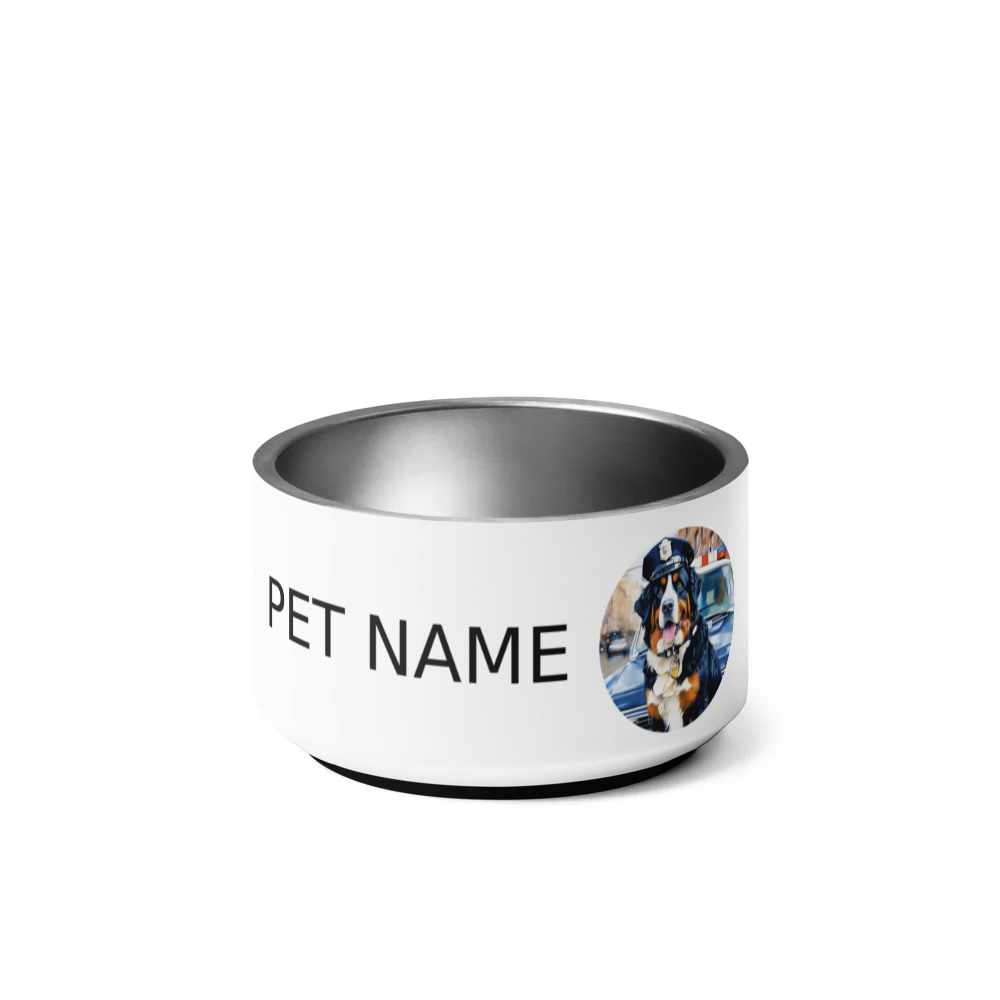 PugMug Custom Bernese Mountain Dog Pet Bowl