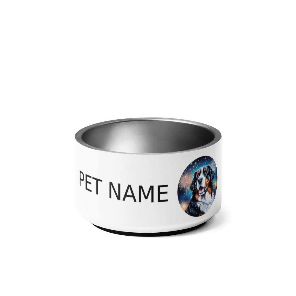 PugMug Custom Bernese Mountain Dog Pet Bowl