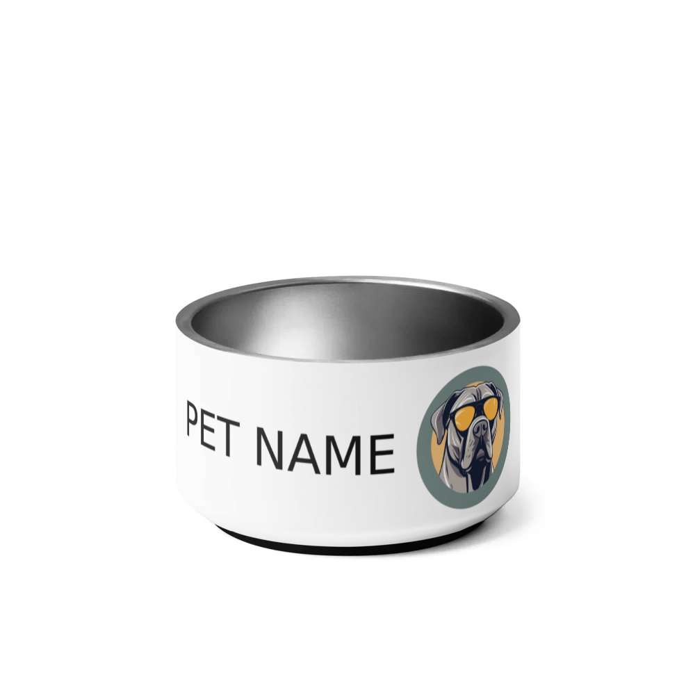 PugMug Custom Cane Corso Pet Bowl