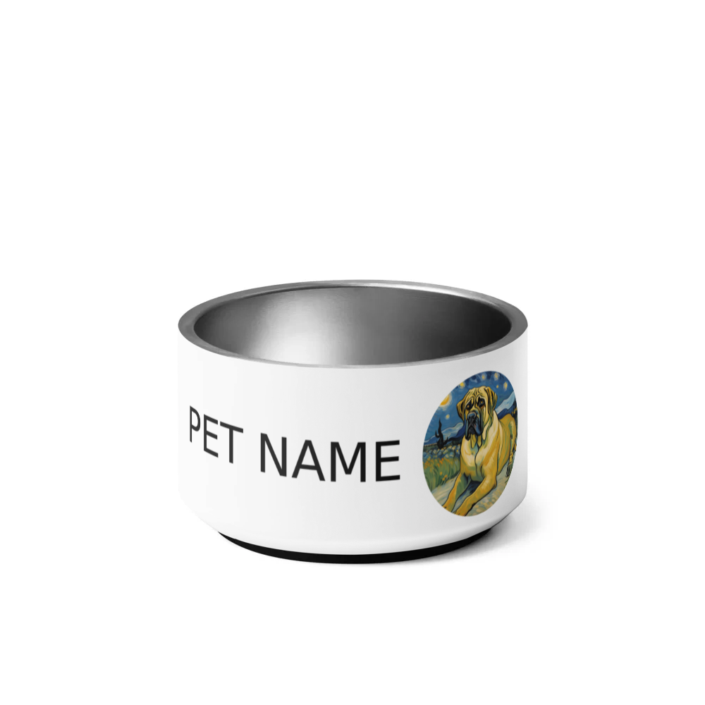 PugMug Custom Mastiff Pet Bowl