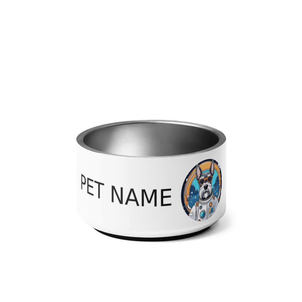 PugMug Custom Miniature Schnauzer Pet Bowl