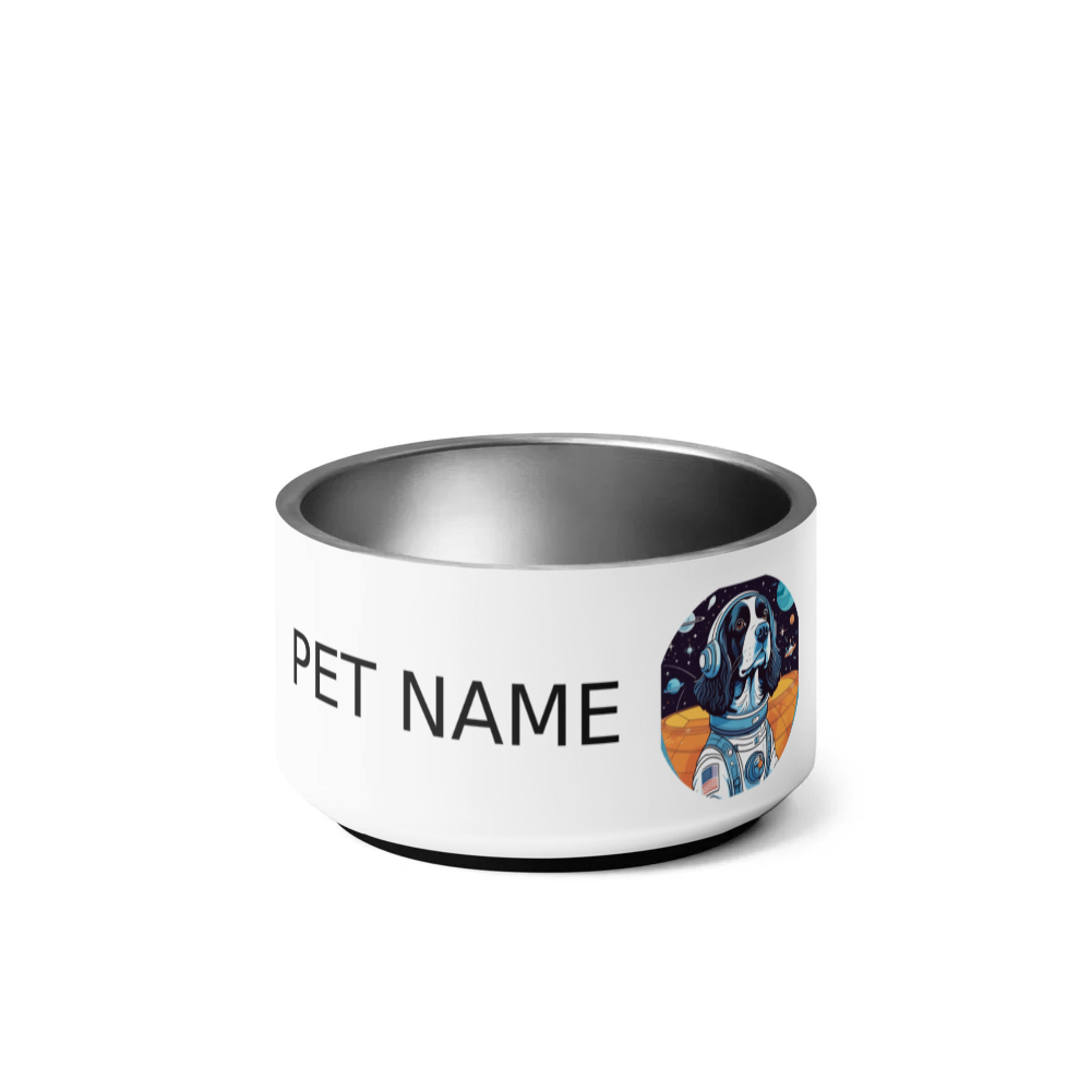 PugMug Custom English Springer Spaniel Pet Bowl