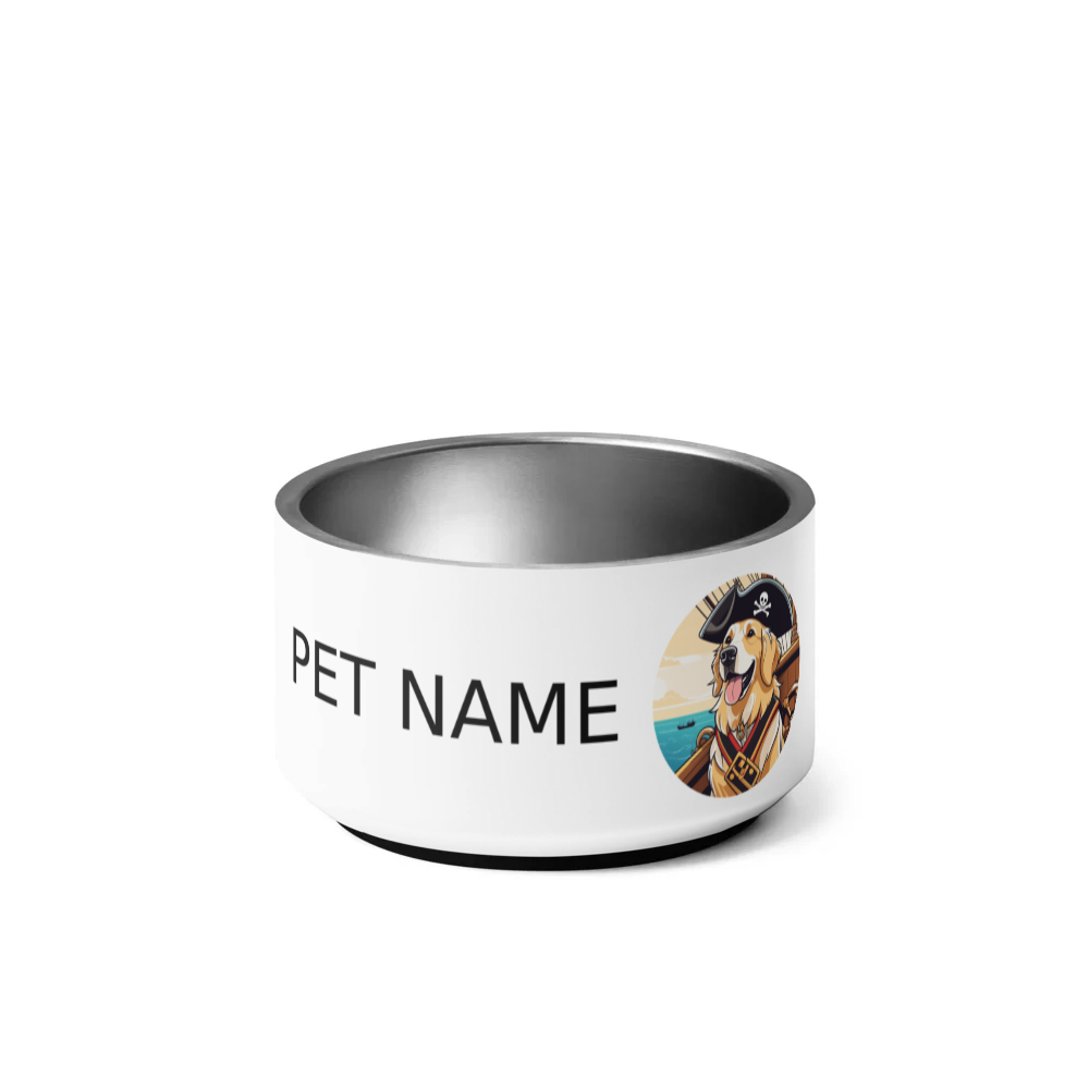 PugMug Custom Golden Retriever Pet Bowl