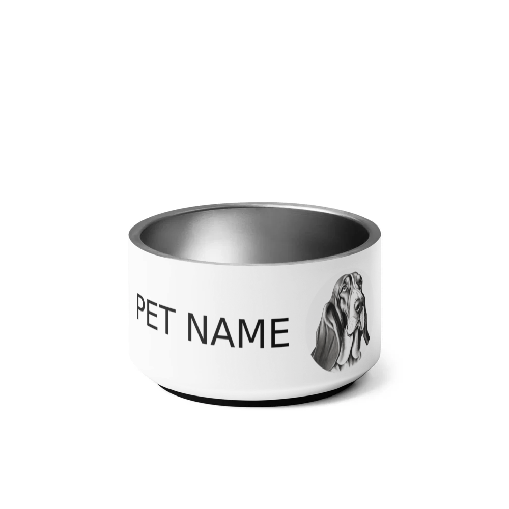 PugMug Custom Basset Hound Pet Bowl