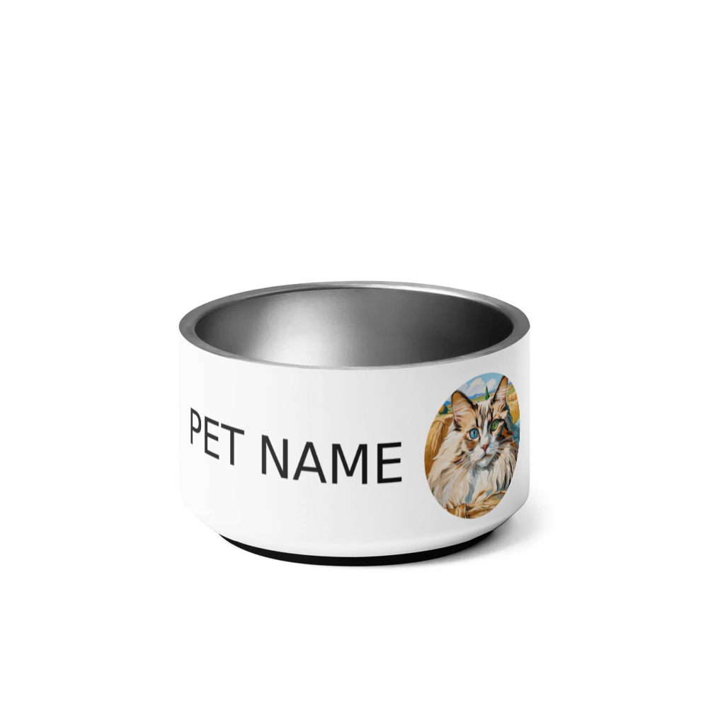 PugMug Custom Tabby Ragdoll Cat Pet Bowl