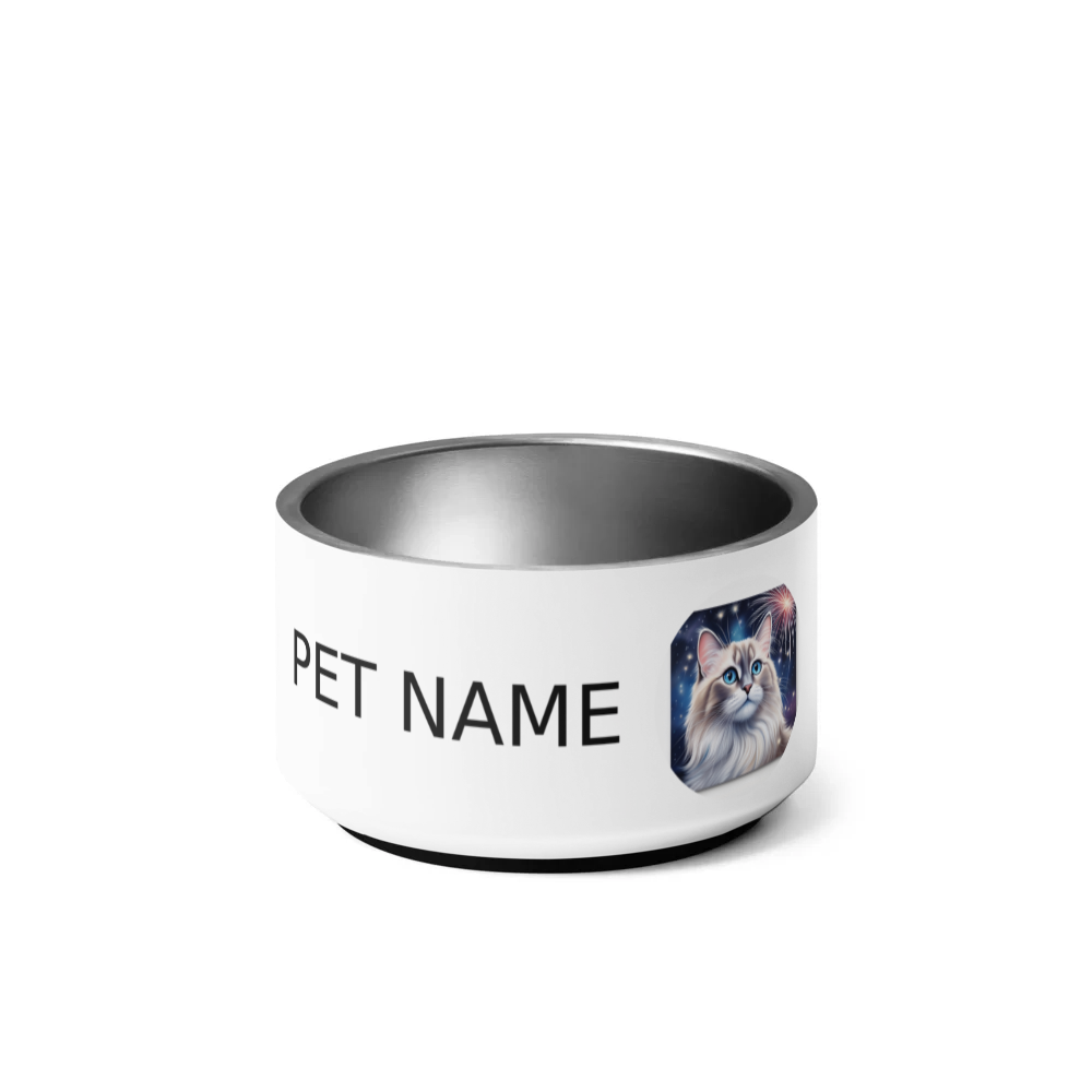 PugMug Custom Tabby Ragdoll Cat Pet Bowl