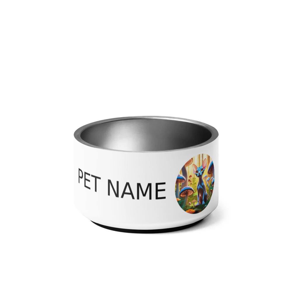 PugMug Custom Tabby Sphynx Cat Pet Bowl