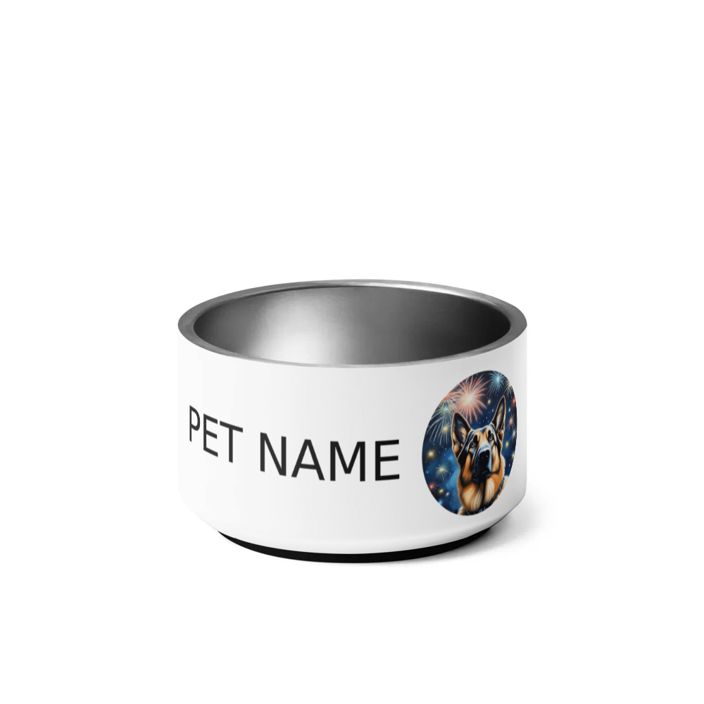 PugMug Custom German Shepherd Dog Pet Bowl