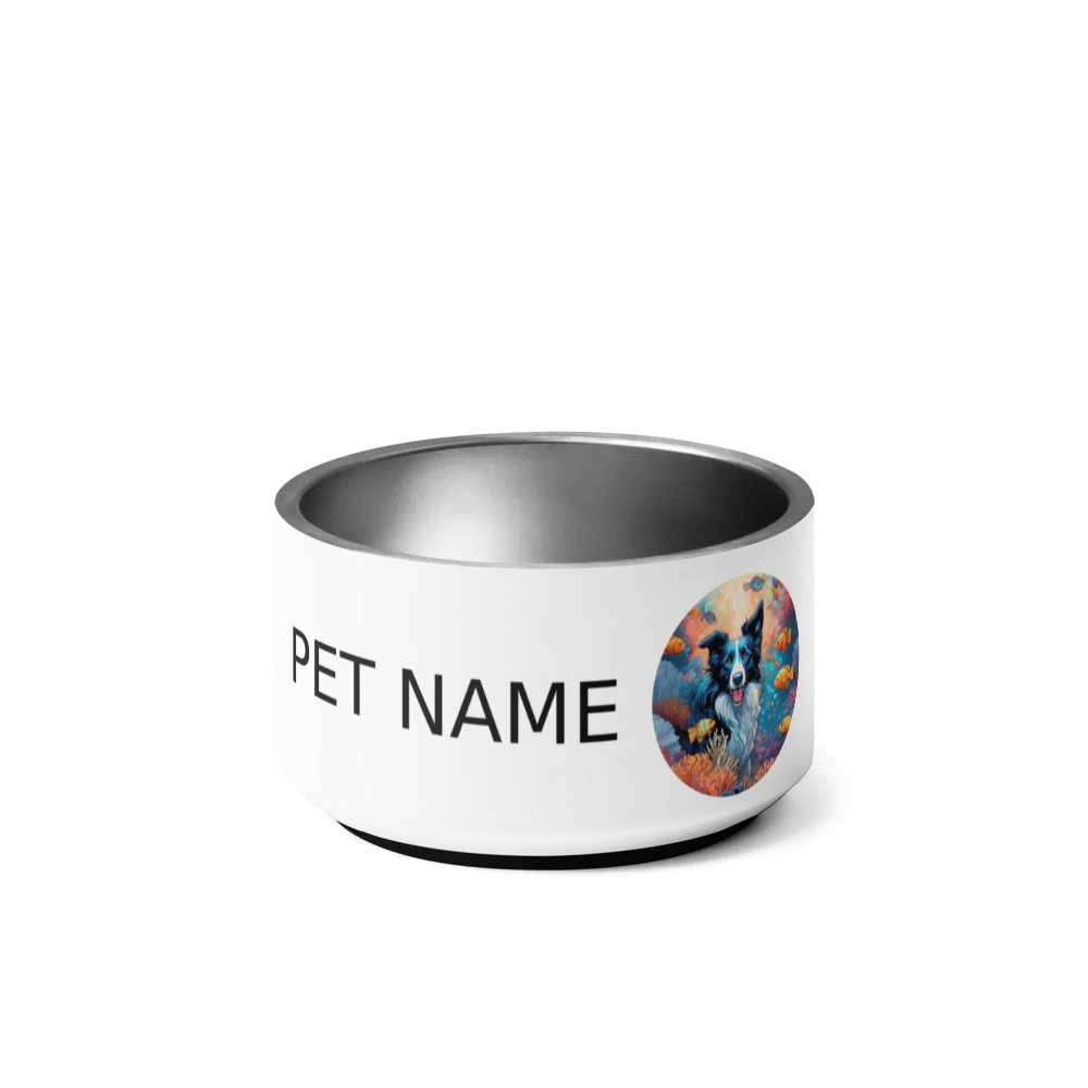 PugMug Custom Border Collie Pet Bowl