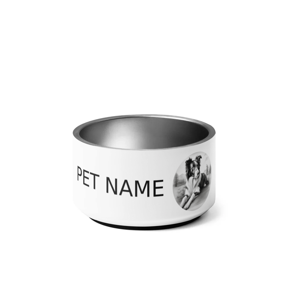 PugMug Custom Border Collie Pet Bowl