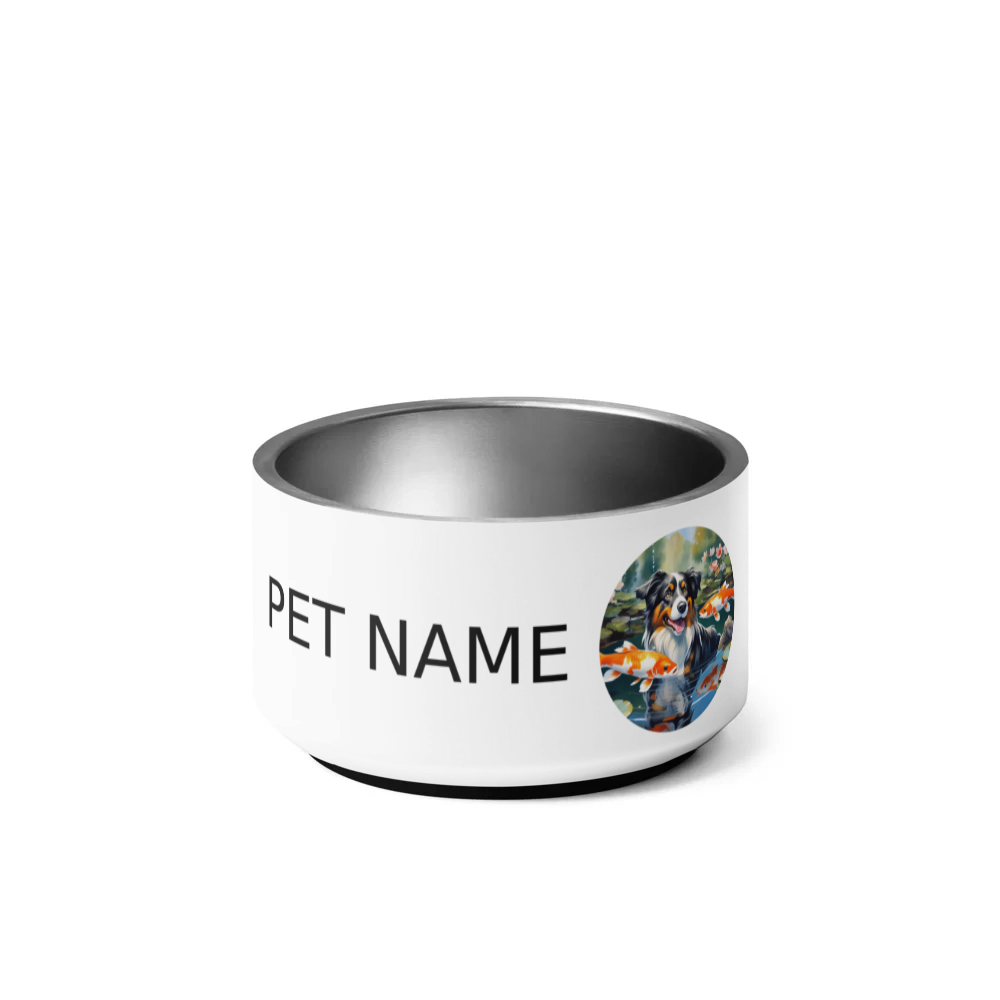 PugMug Custom Miniature American Shepherd Pet Bowl