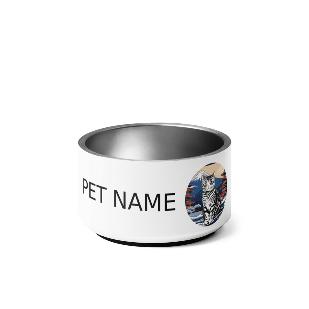 PugMug Custom Tabby Scottish Fold Cat Pet Bowl