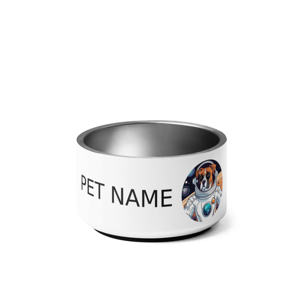 PugMug Custom Boxer Dog Pet Bowl