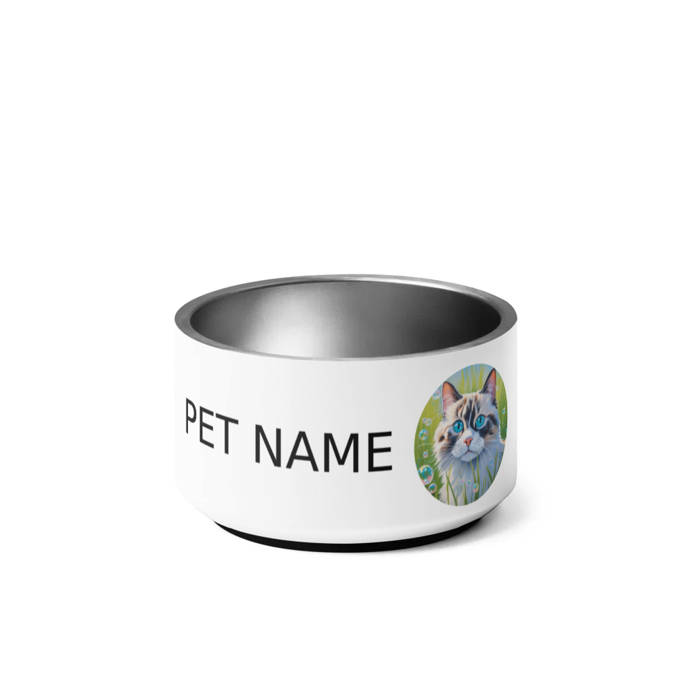 PugMug Custom Tabby Ragdoll Cat Pet Bowl
