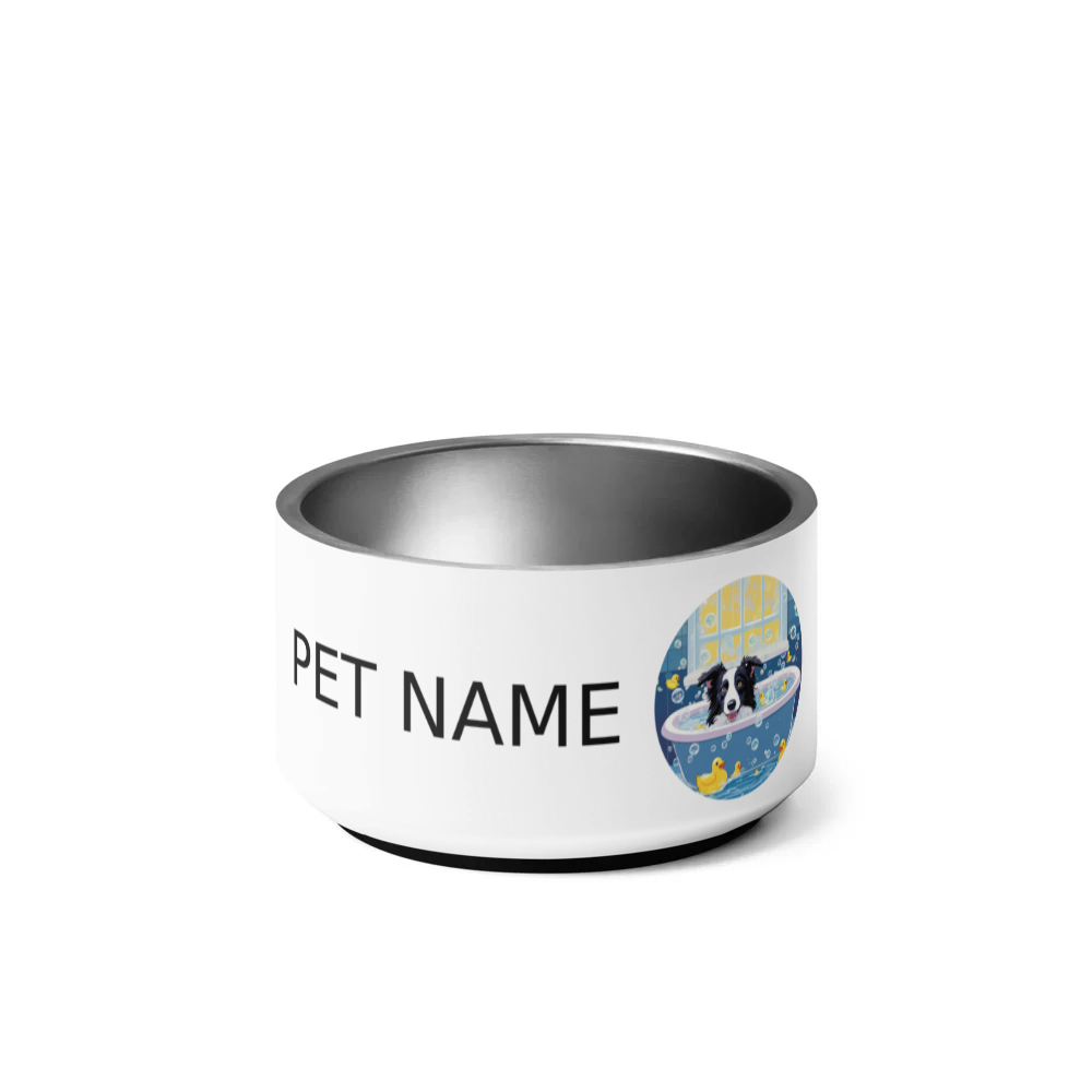 PugMug Custom Border Collie Pet Bowl
