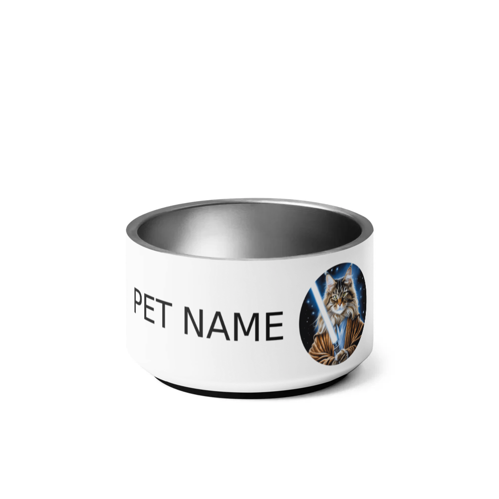 PugMug Custom Tabby Maine Coon Cat Pet Bowl