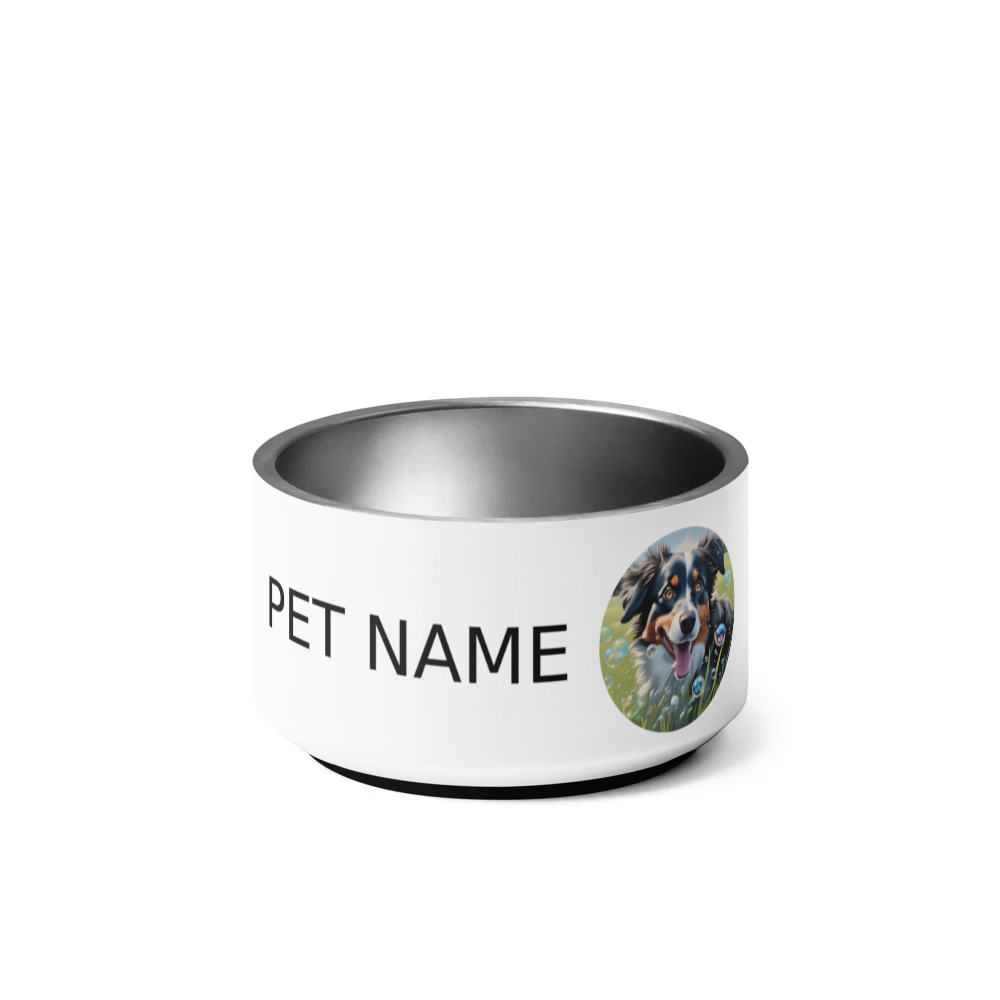PugMug Custom Miniature American Shepherd Pet Bowl