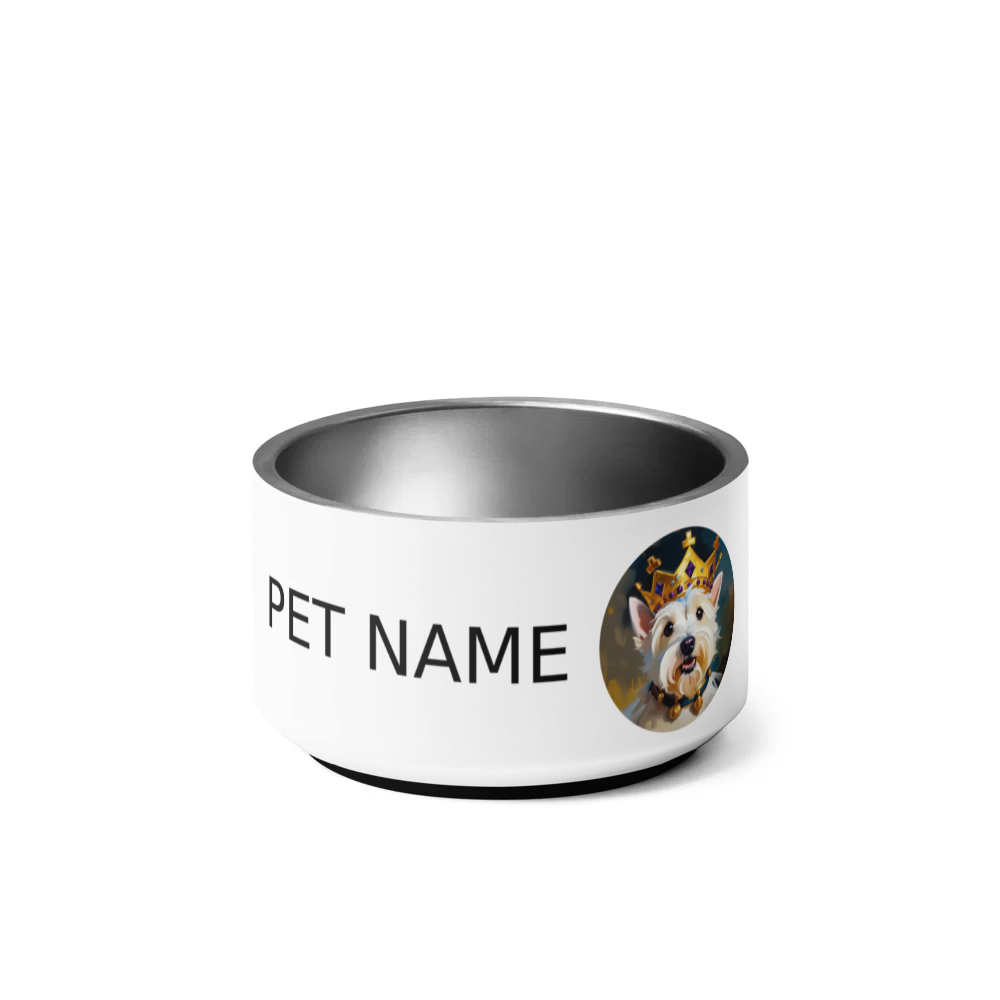PugMug Custom West Highland White Terrier Pet Bowl