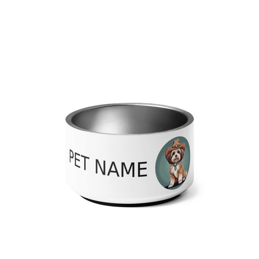 PugMug Custom Tan Havanese Dog Pet Bowl
