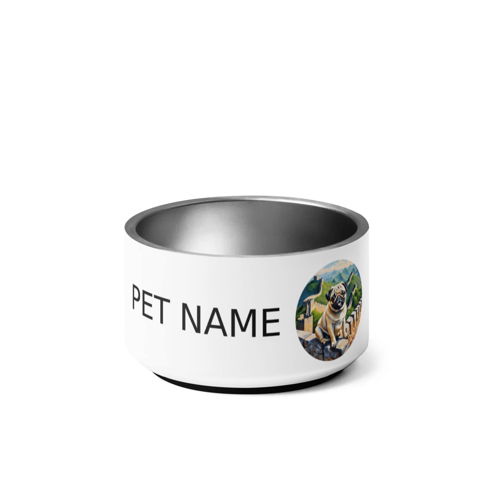 PugMug Custom Pug Pet Bowl