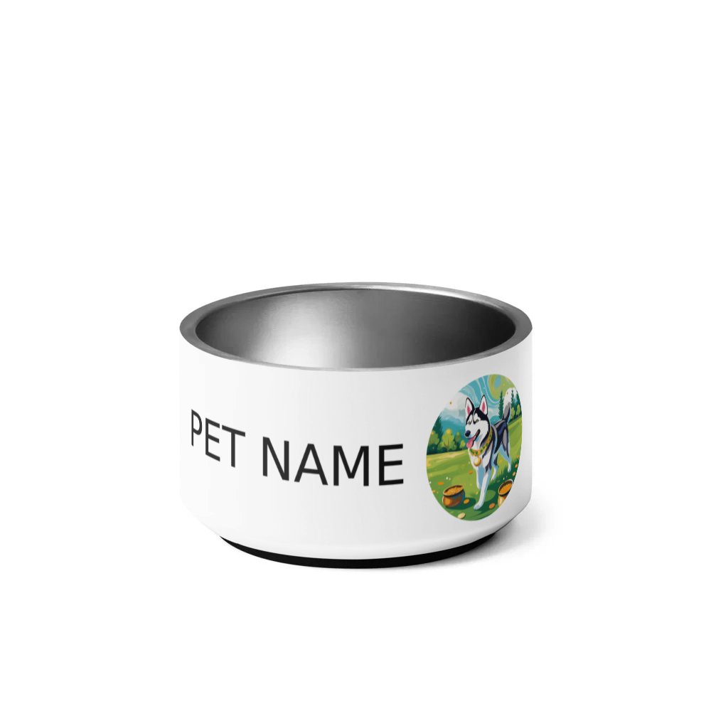 PugMug Custom Siberian Husky Pet Bowl
