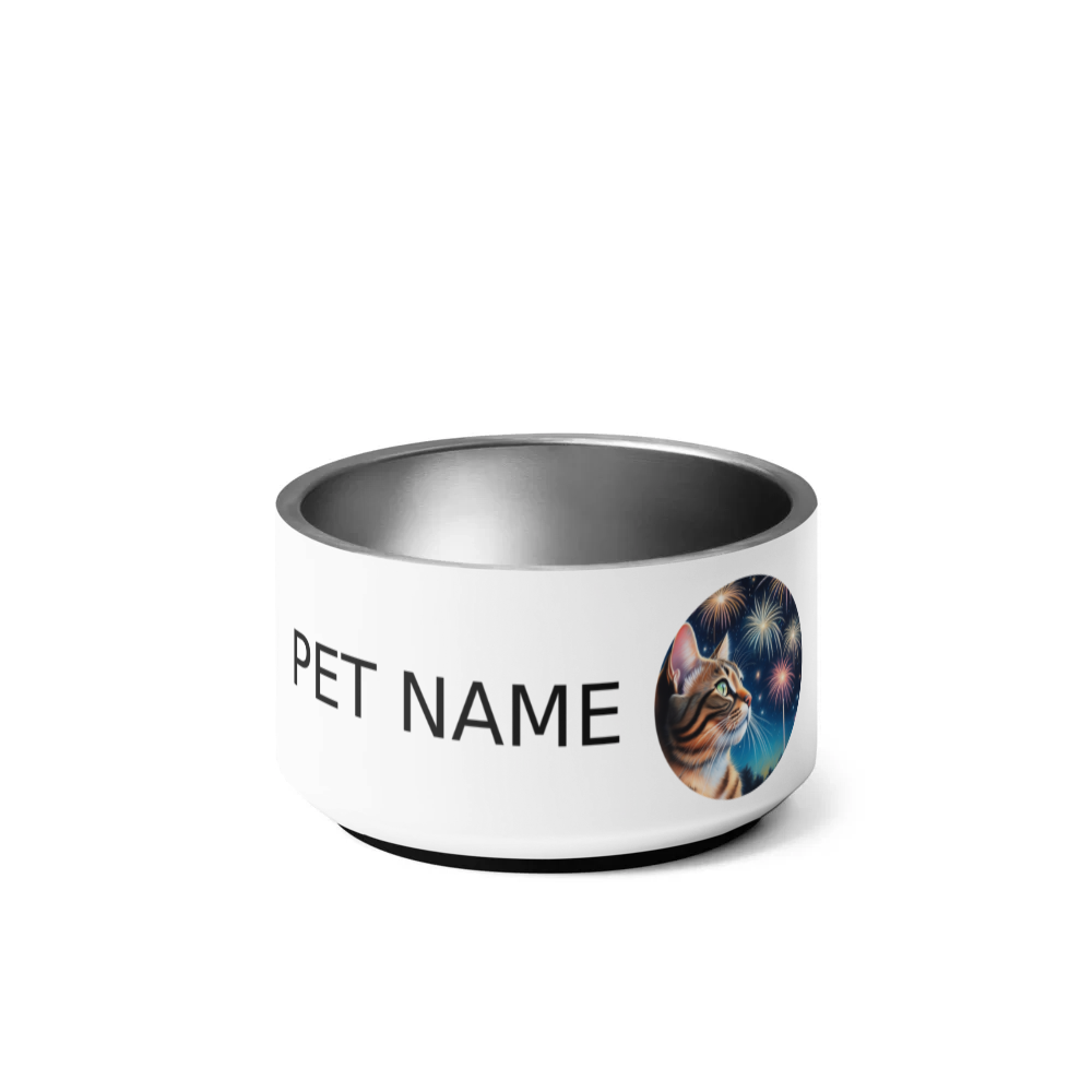 PugMug Custom Tabby Exotic Cat Pet Bowl