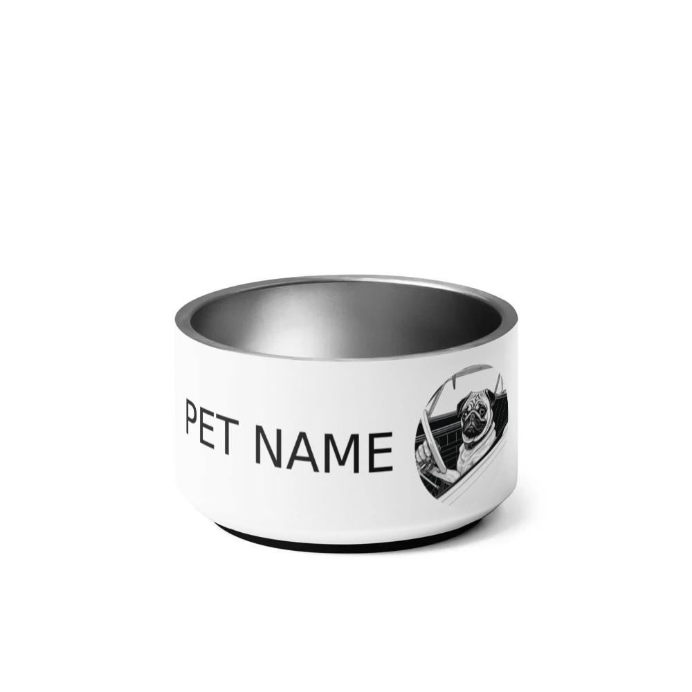 PugMug Custom Pug Pet Bowl