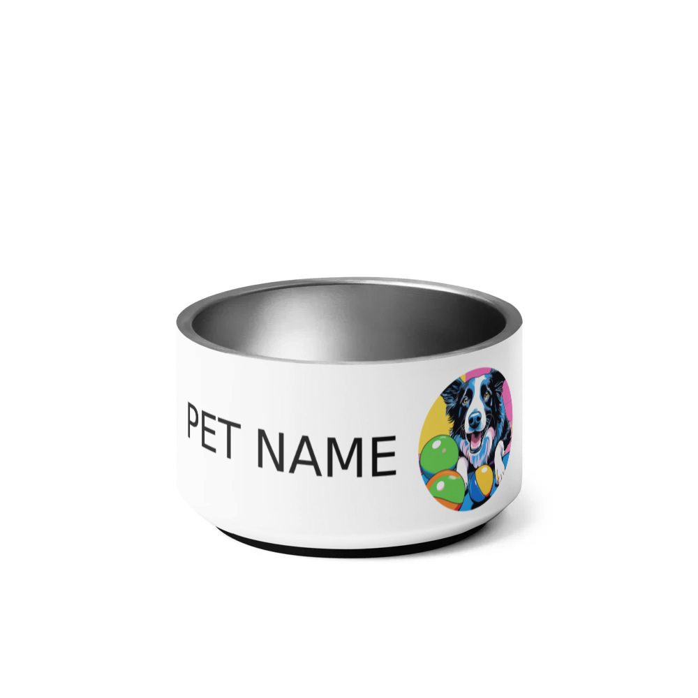PugMug Custom Border Collie Pet Bowl