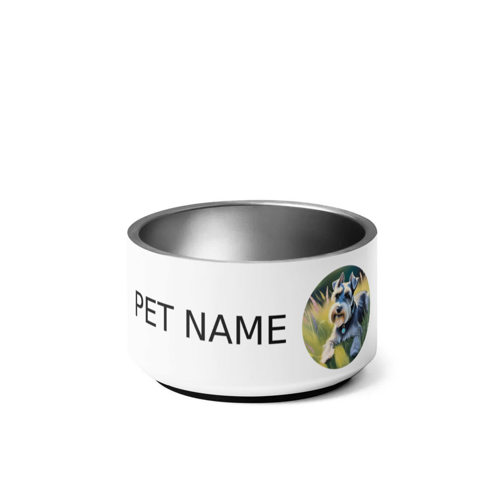 PugMug Custom Miniature Schnauzer Pet Bowl