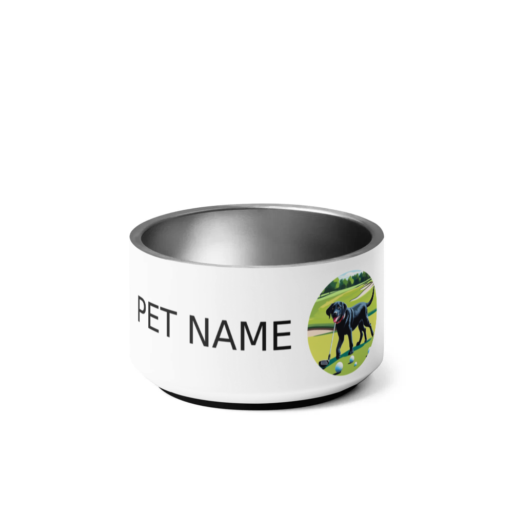 PugMug Custom Black Labrador Retriever Pet Bowl