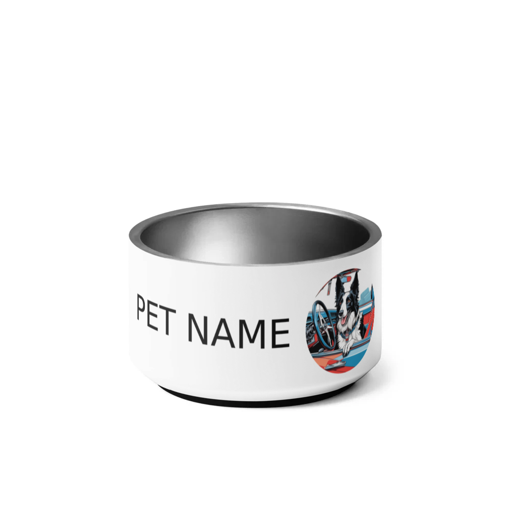 PugMug Custom Border Collie Pet Bowl