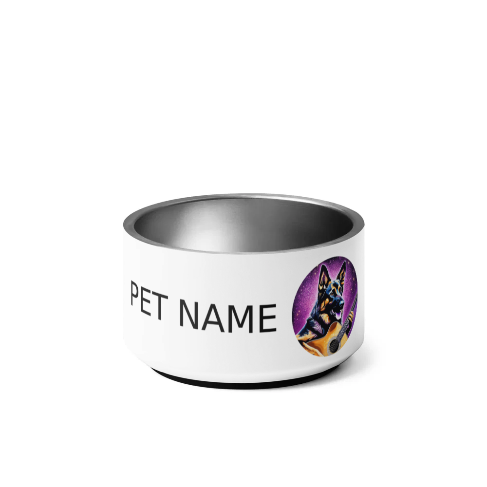 PugMug Custom German Shepherd Dog Pet Bowl
