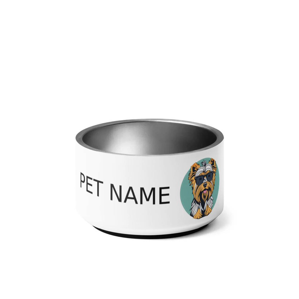 PugMug Custom Yorkshire Terrier Pet Bowl
