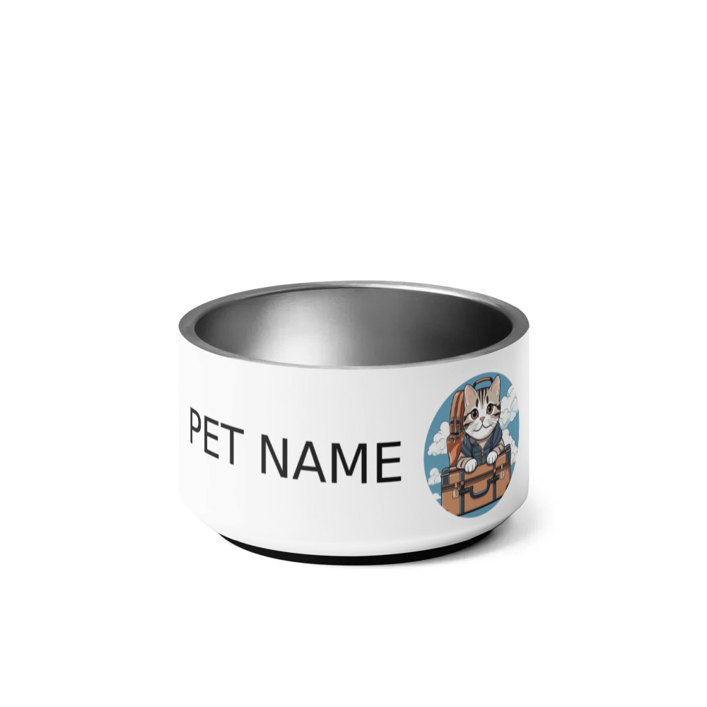 PugMug Custom Tabby Scottish Fold Cat Pet Bowl