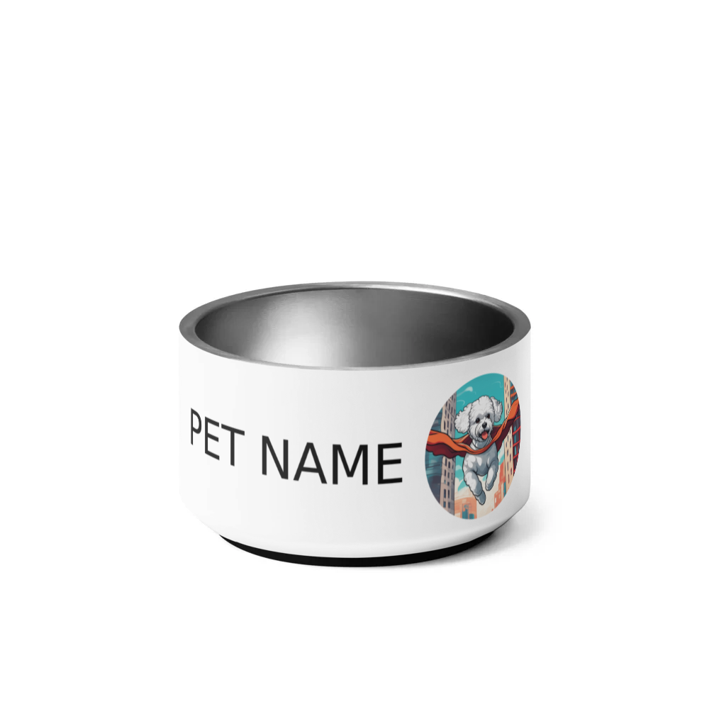 PugMug Custom Bichons Frise Pet Bowl