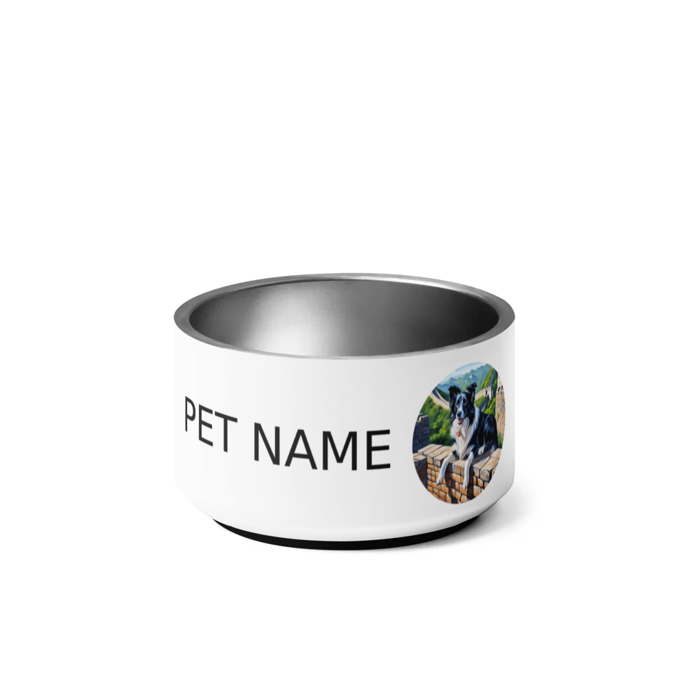 PugMug Custom Border Collie Pet Bowl