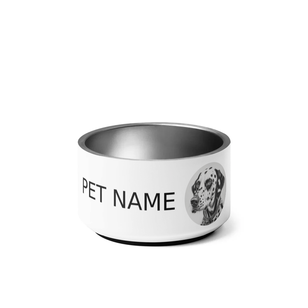 PugMug Custom Dalmatian Pet Bowl