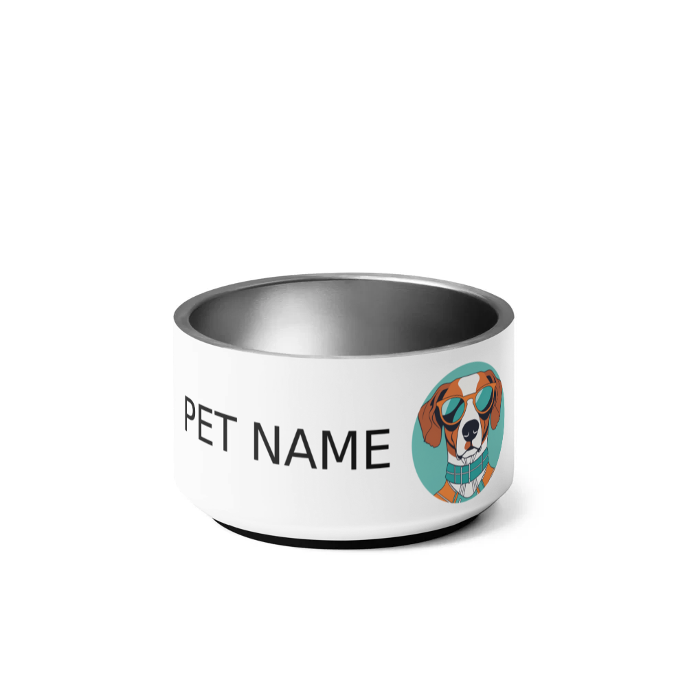 PugMug Custom Brittany Dog Pet Bowl