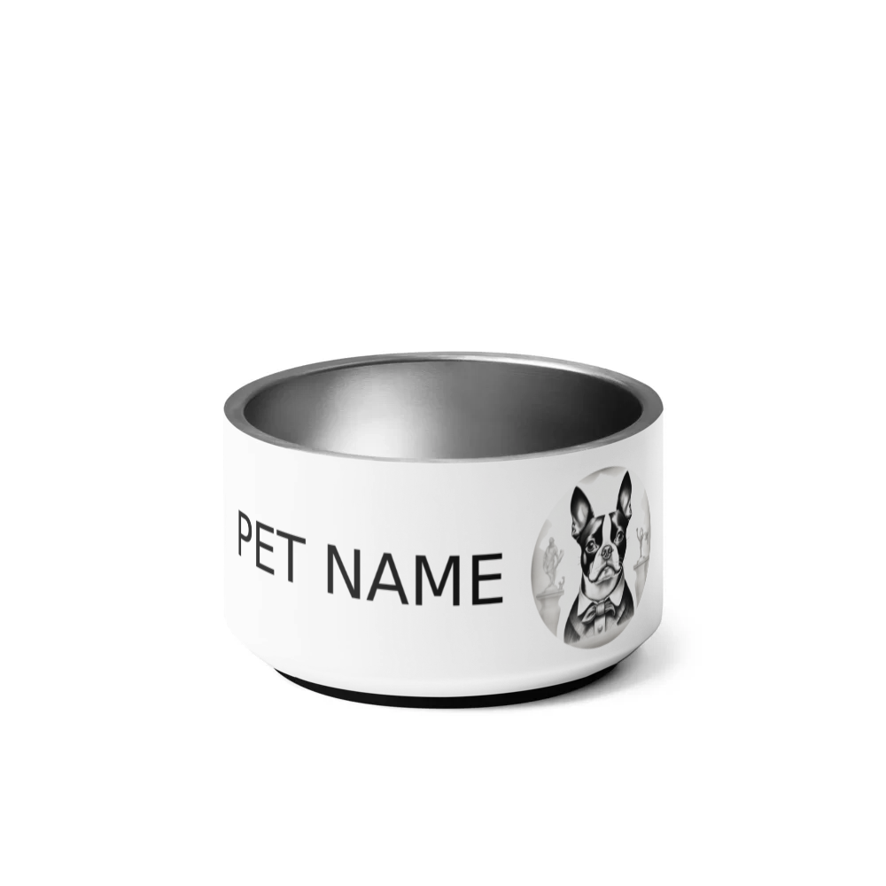 PugMug Custom Boston Terrier Pet Bowl