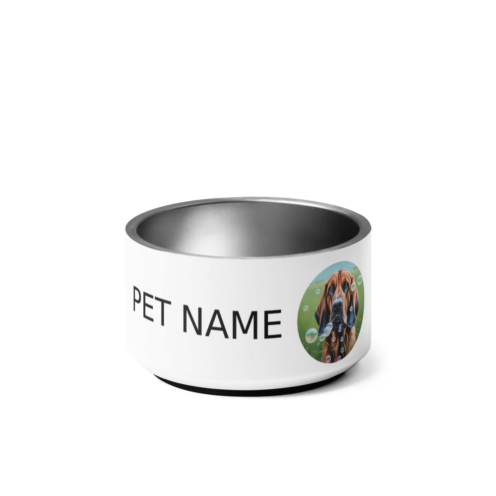 PugMug Custom Bloodhound Pet Bowl