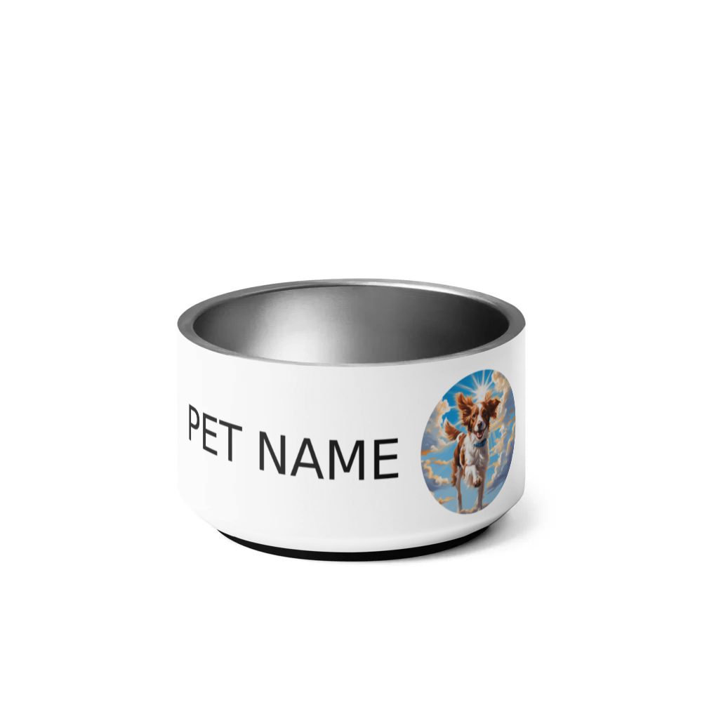 PugMug Custom Brittany Dog Pet Bowl