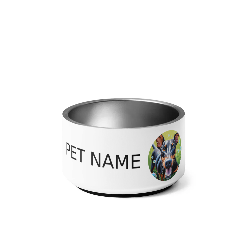 PugMug Custom Doberman Pinscher Pet Bowl