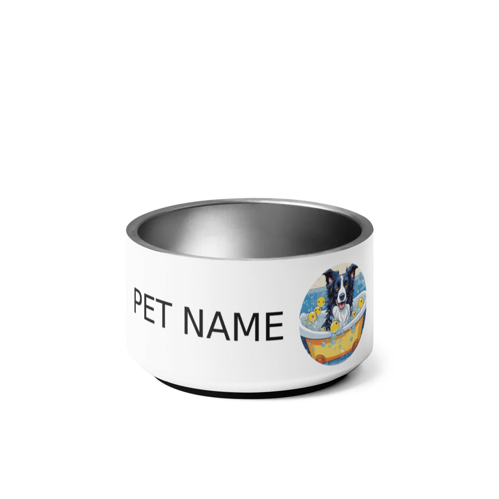 PugMug Custom Border Collie Pet Bowl