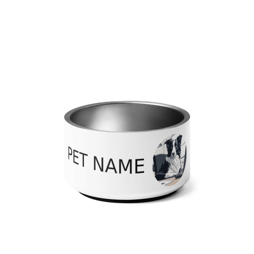 PugMug Custom Border Collie Pet Bowl