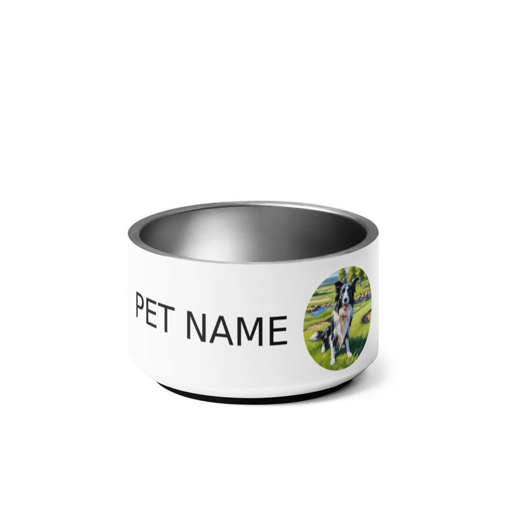PugMug Custom Border Collie Pet Bowl
