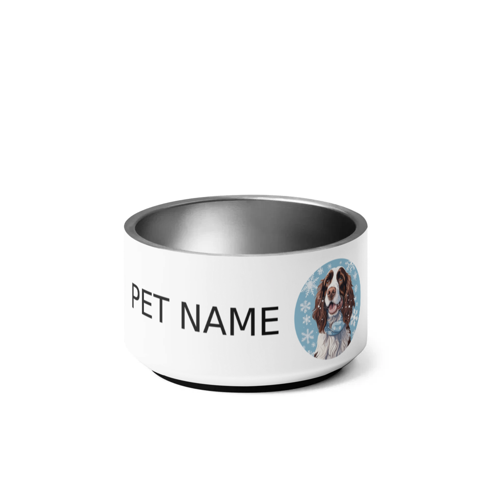PugMug Custom English Springer Spaniel Pet Bowl