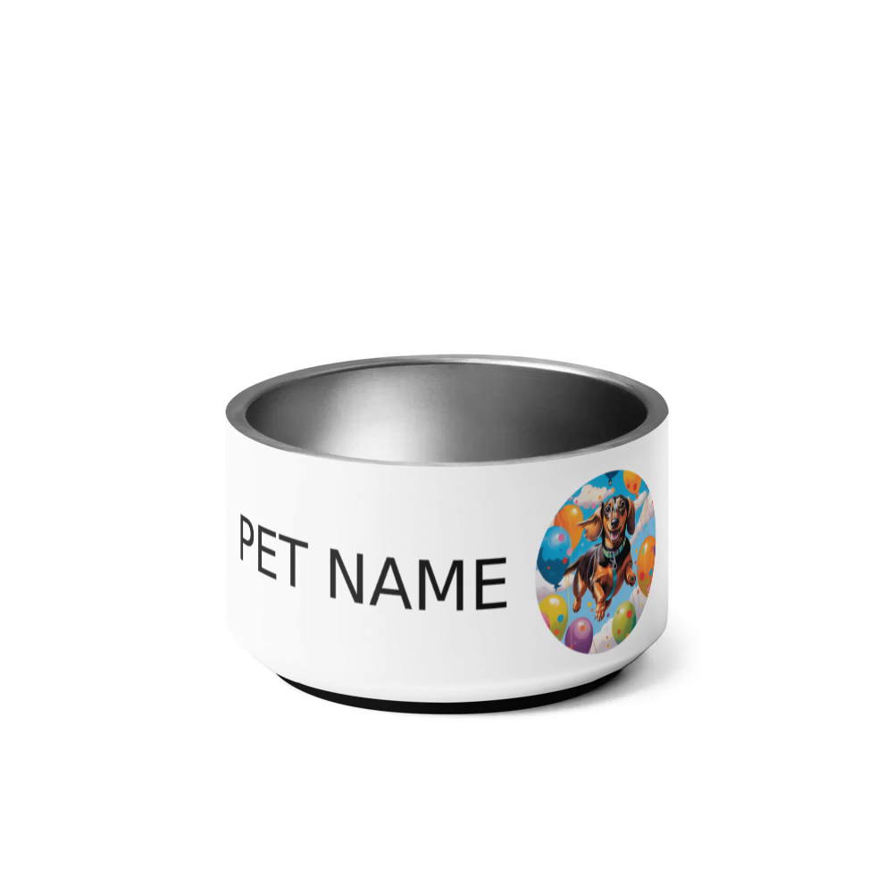 PugMug Custom Tan Dachshund Pet Bowl