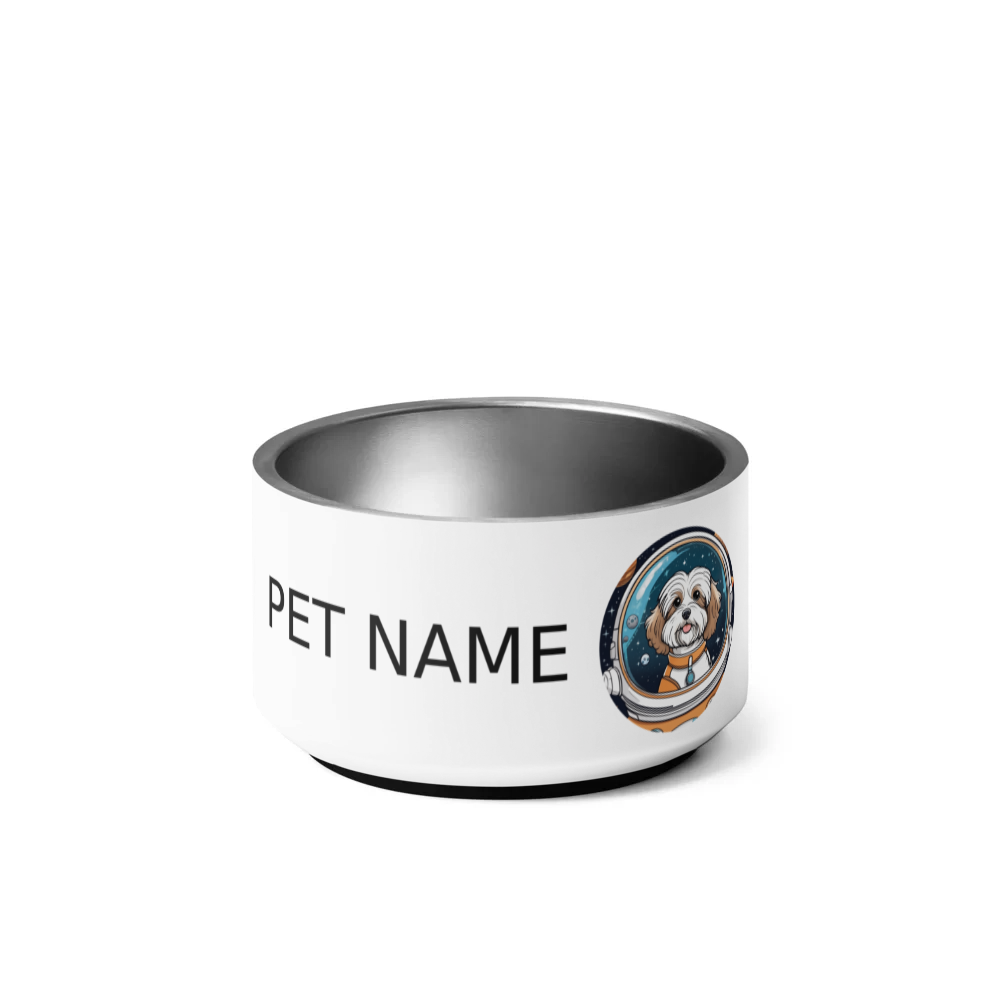 PugMug Custom Tan Havanese Dog Pet Bowl