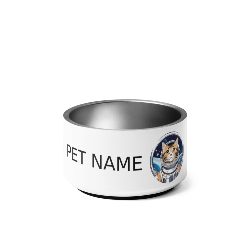 PugMug Custom Tabby American Shorthair Cat Pet Bowl